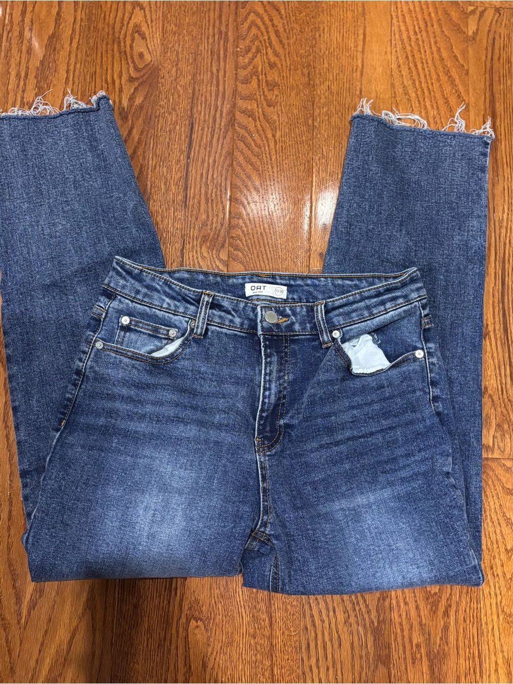 Straight leg jeans